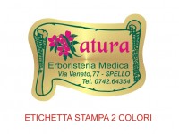 Etichette adesive per erboristerie, cosmetica, cosmesi (mm 45X33)  (cod.18M )
